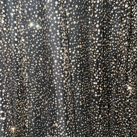 Madison James Prom Black and Gold Prom Dress - Picture 7 of 7